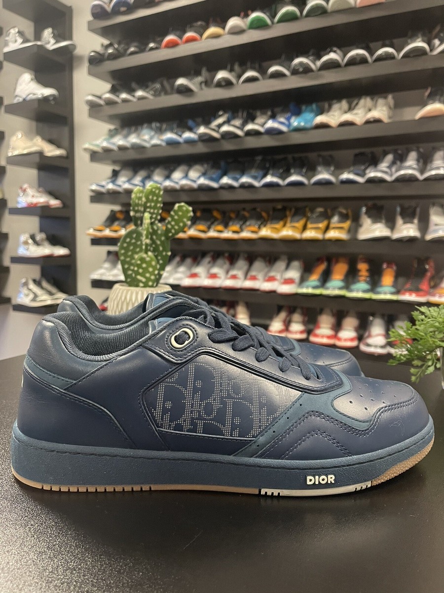 Size 46EU/13 - Christian Dior Oblique Galaxy B27 Navy Low Top