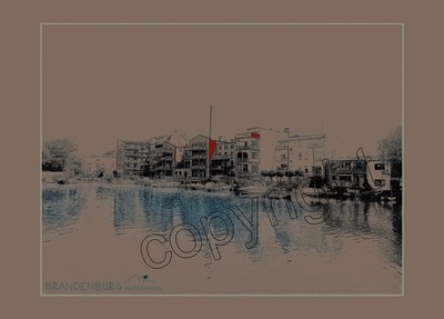 Kunstkarte | Ansichtskarte Brandenburg an der Havel | eigene Kreation | 20er Set
