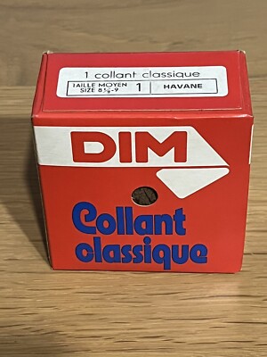 Lot De 2 Collants Vintage DIM - Taille 1 (Moyen) - Couleur Tabasco, Style Filet