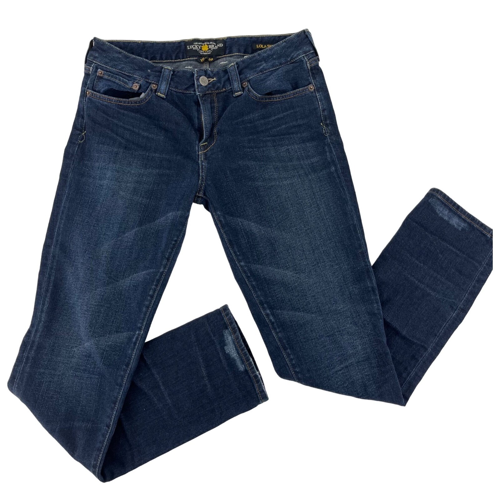 Lucky Brand Lola Skinny jeans 10 dark wash medium rise Gem