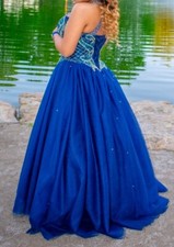 royal blue quinceanera dress
