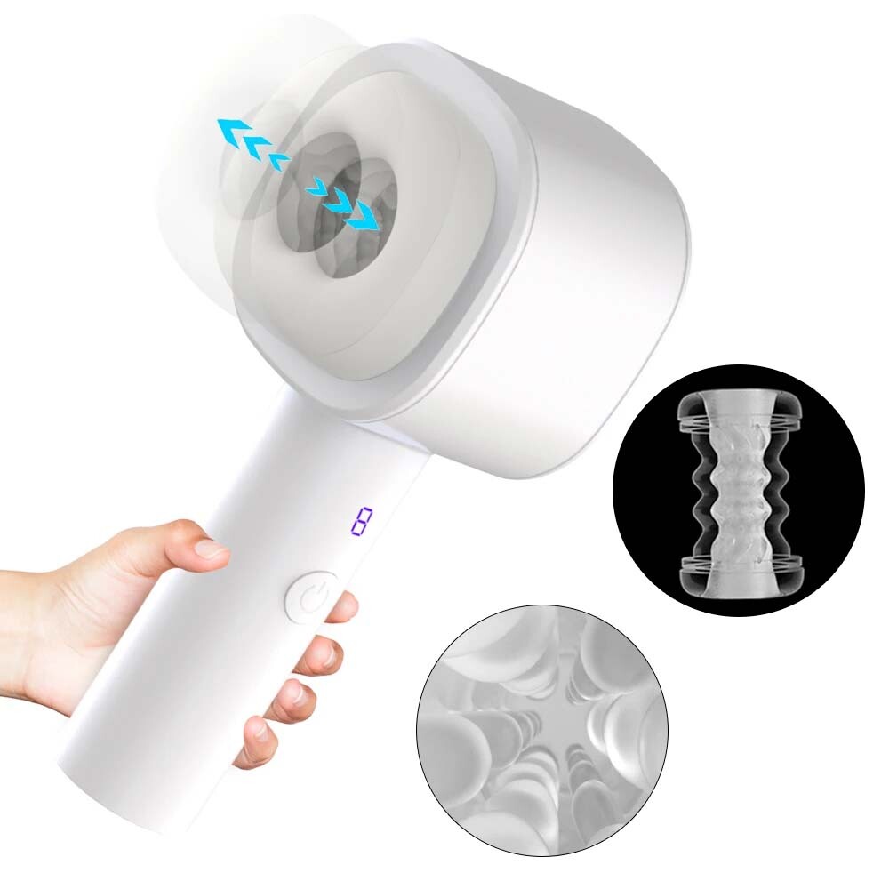 MASTURBATOR ELEKTRISCHER MASTURBATOR CUP W 8 FREQUENZEN SPRACHSYSTEM FÜR MÄNNER