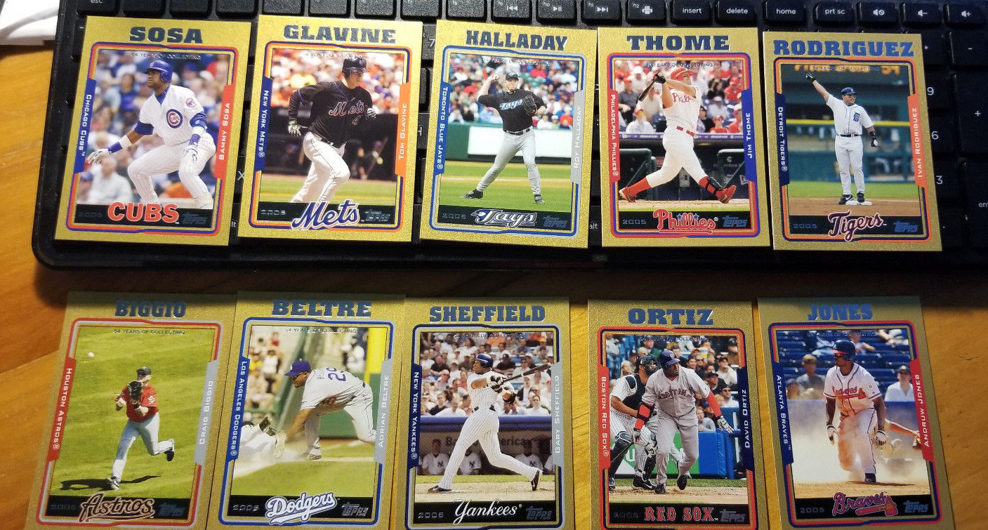 2005 Topps Gold Baseball Fill your set you pick choice #1-200 