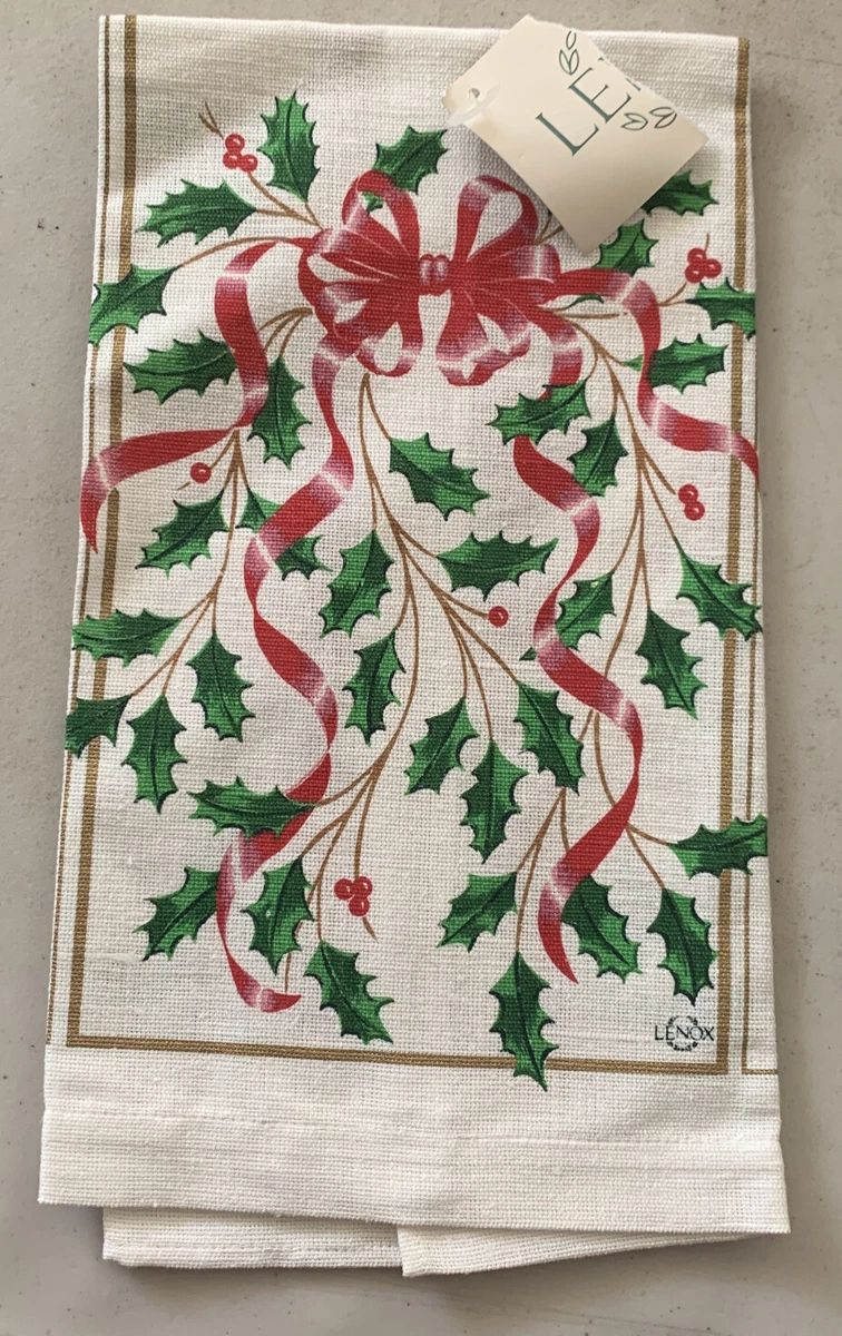 Lenox store christmas towels