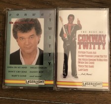 Conway Twitty his greatest hits And Best Of Cassettes Lot Of 2