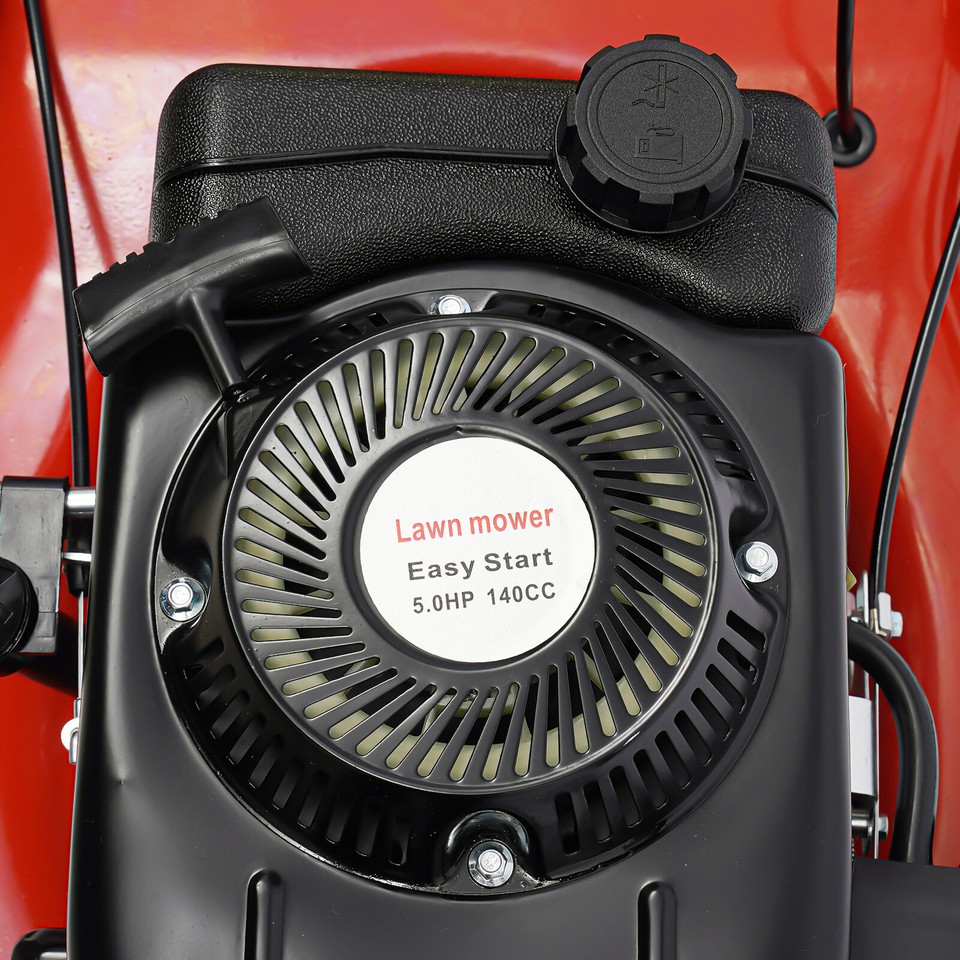 Benzin Rasenmäher 51cm Schnittbreite 5,5 PS Elektrostart Mulch Mäher