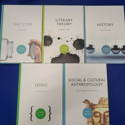 5 Book Lot  of A BRIEF INSIGHT~LITERARY THEORY + THE VOID + HISTORY + LOGIC + HB