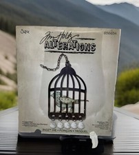 Sizzix TIM HOLTZ Alterations CAGED BIRD Bigz Die, RETIRED 656634. New.