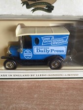 LLEDO  PROMOTIONAL DIECAST MODEL T FORD VAN.WESTERN DAILY PRESS