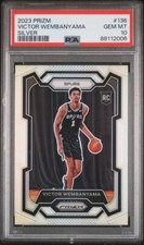 2023 Prizm #136 Victor Wembanyama Silver Rookie Card PSA 10 GEM MINT