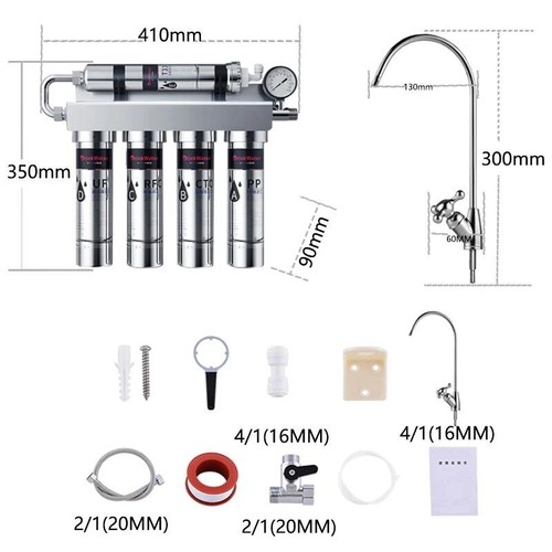 5 Stage Stainless Steel Home Kitchen Ultrafiltration Water Filter Purifier - Picture 7 of 16