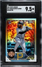 2023 Bowman #CRA-CS Canaan Smith-Njigba Chrome Refractor Pirates SGC 9.5