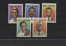 S44450 GHANA MNH** Grands Fils Du Ghana 5v IMPERFORÉ