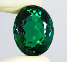 Certified 89.15 Ct Natural Tsavorite Green Garnet Oval Cut Loose Gemstone