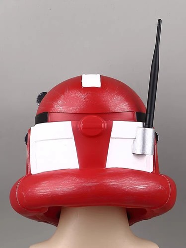 Star Wars:The Clone Wars Kaminoan PVC Red Wearable Helemt Full Mask Prop Cosplay - Picture 12 of 14