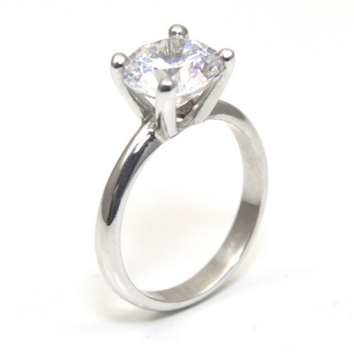 9ct Gold 3 carat certified Moissanite Diamond Engagement Ring UK Hallmarked - Picture 10 of 13