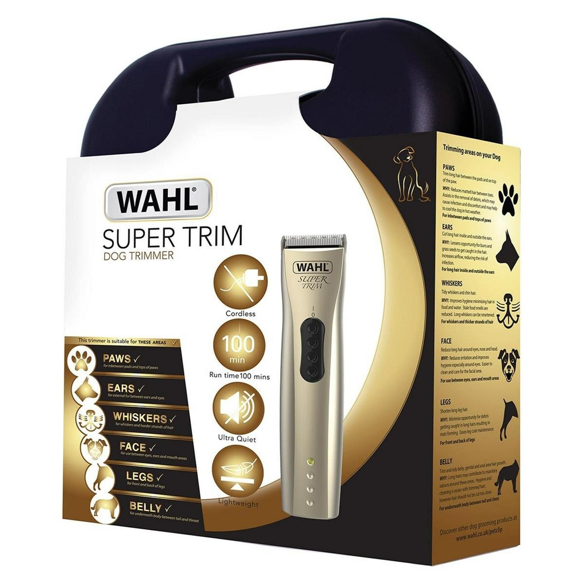 Wahl Cordless Super Trim Dog Trimmer Grooming Set 0.4 - 6mm WM6592