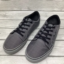 Vans Shoes Mens  9 Off The Wall Black Skateboarding Canvas Sneakers 721356