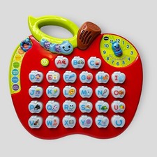 VTech ABC Learning Apple Light Up 8 Modes 26 Melodies Electronic Musical Toy Red