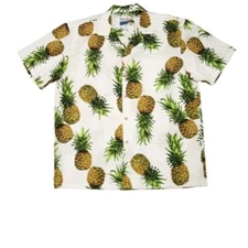  Magnum PI 2X Hawaiian Shirt Paradise Found Maui Pineapple 