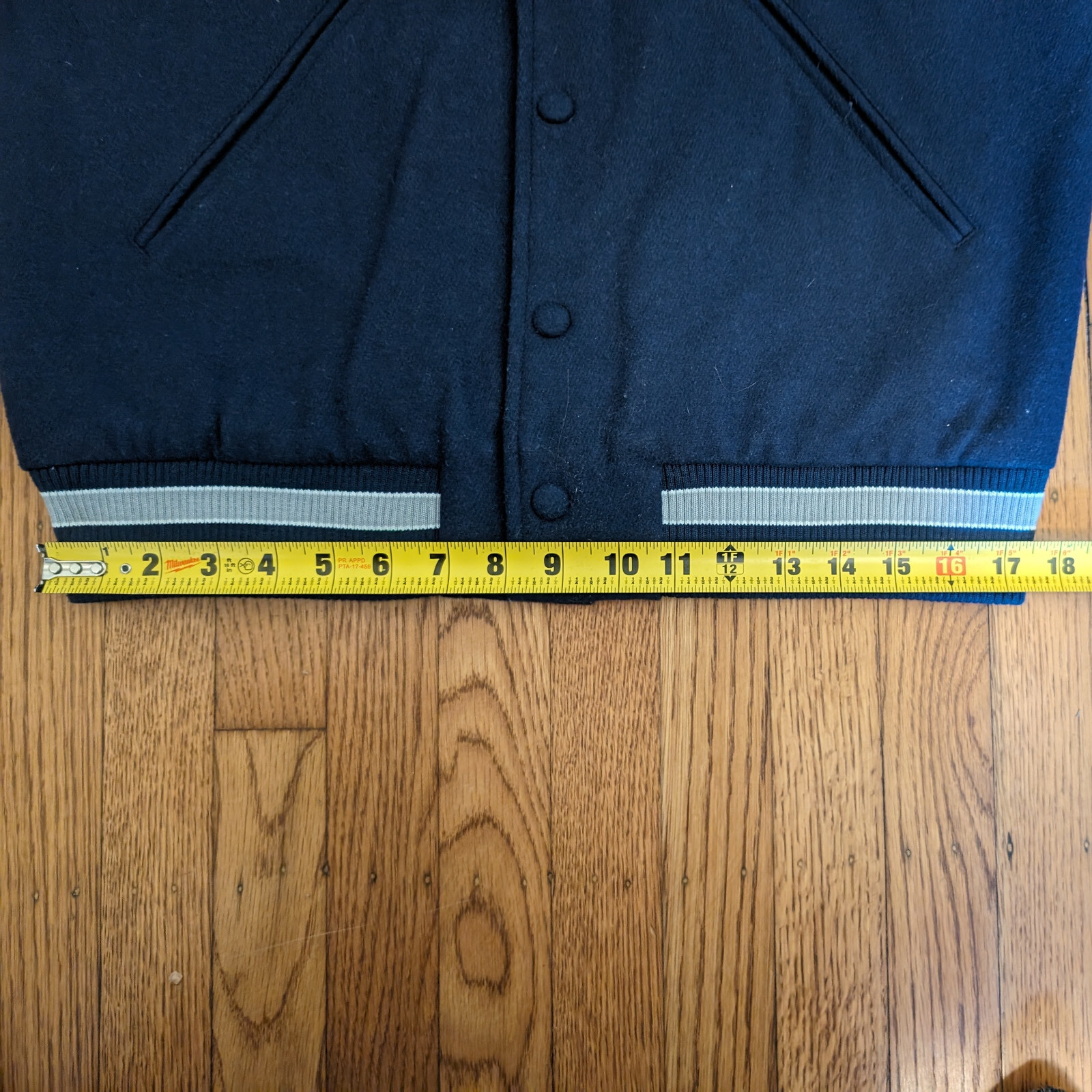 Slate & Stone Varsity Baseball Jacket Wool Blend - image 5