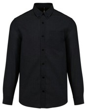 CAMICIA UOMO MANICA LUNGA TAGLIE FORTI 6XL ABBIGLIAMENTO OVERSIZE NERA COMODA