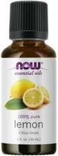 NOW Foods Lemon Oil 1 oz 30ml , 100 Pure Essential Oil, FRESH Made In USA