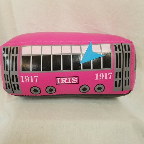 Krewe of Iris founded in 1917 Plush Streetcar Mardi Gras Throw - Picture 11 of 12