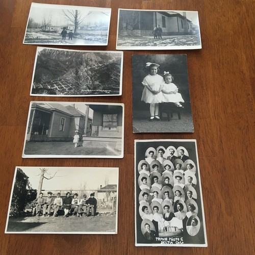 Lot 7 Foto Postkarten Anfang 1900 Kinder Studenten Million Dollar Hwy