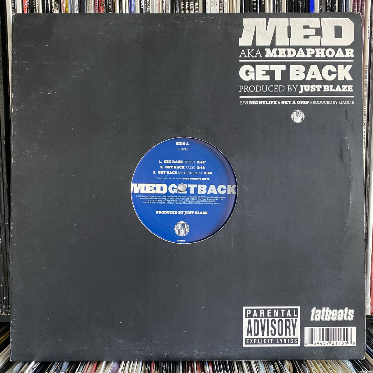 Madlib レコード MED aka MEDAPHOAR - GET BACK / NIGHTLIFE (12