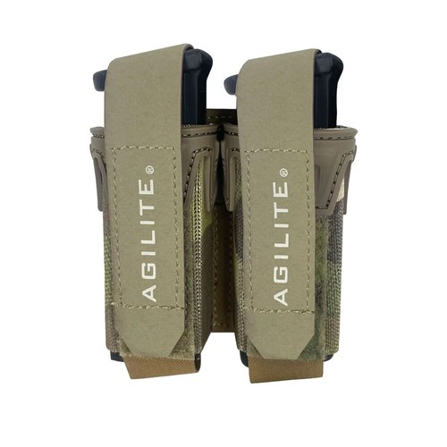 Agilite Pincer Placard Double Magazine Mag Pouch Multicam Camo - Picture 2 of 2