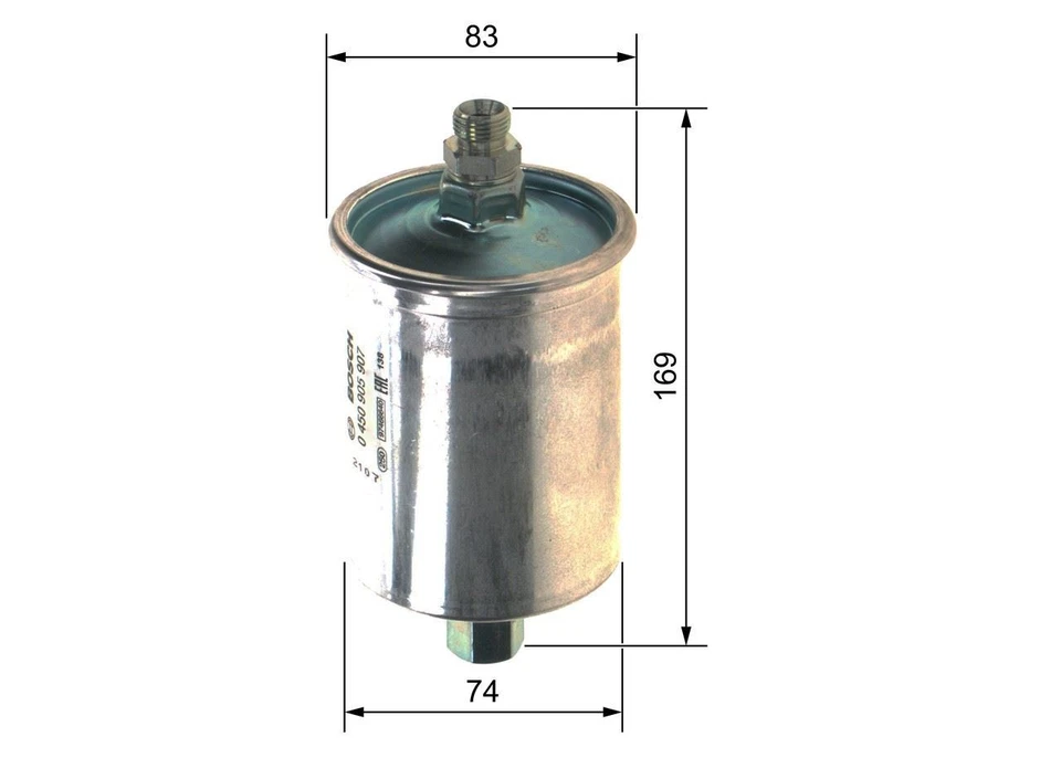 Fuel Filter For Porsche 911 924 928 944 959 968 74-97 92811014705 , 0450905907 - Image 2 of 4