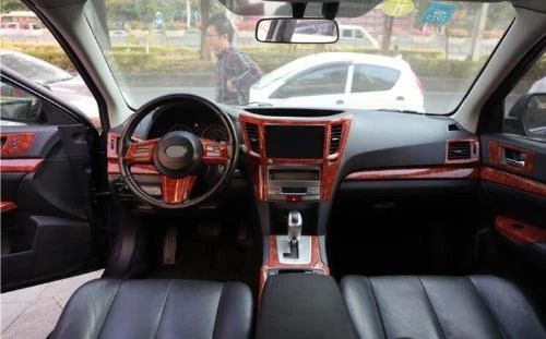 Деревянная зернистая центральная консоль панель переключения передач для Subaru Outback Legacy 2010-2014 - Изображение 4 из 4