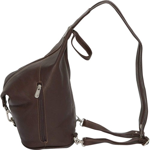 Borsa a tracolla Piel in pelle con tre zip - Foto 4 di 10