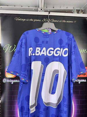 NEW Italy #10 Roberto Baggio Football Soccer Jersey Kit