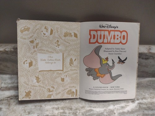 Little Golden Book - Walt Disney's Dumbo Hard Cover Rare Vintage - Picture 5 of 9