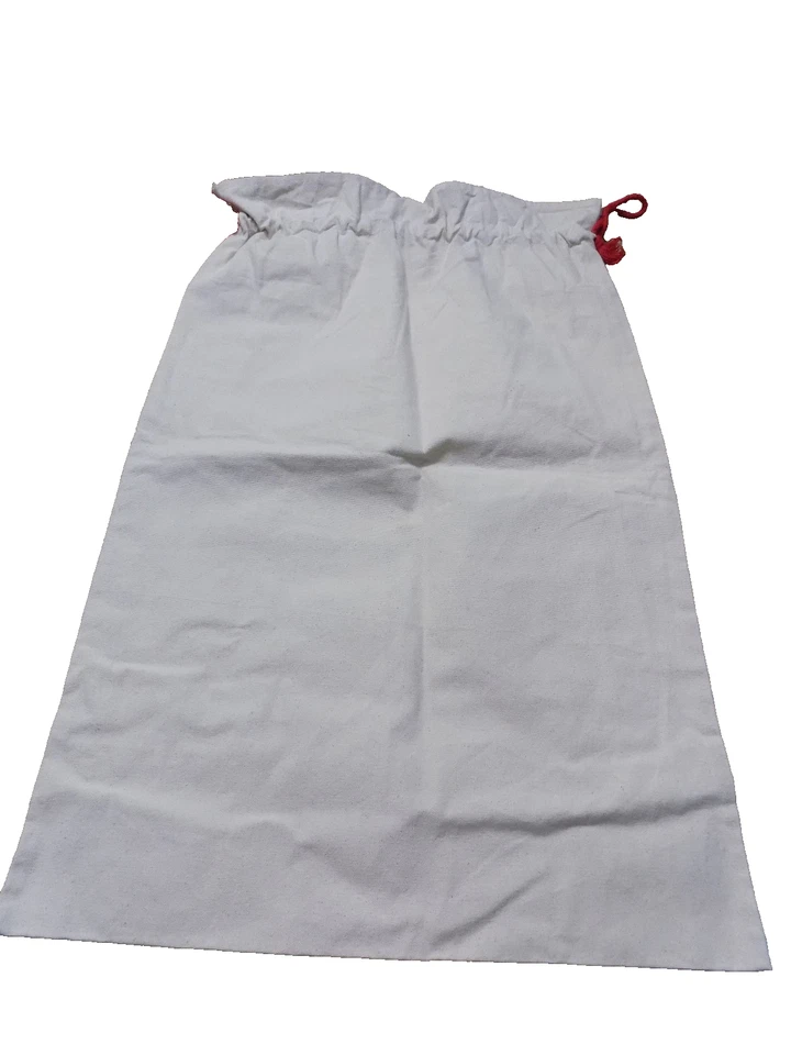 复古帆布包 抽绳 红色条纹 圣诞快乐 Express 邮件 JUMBO 32"x21" — 第 4/4 张图片