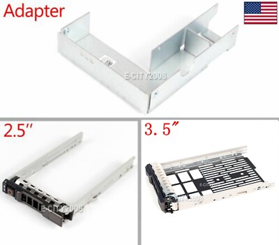 3.5'' 2.5'' SAS HDD Tray Caddy Adapter For Dell PowerEdge R430 T630 T430 w/Screws