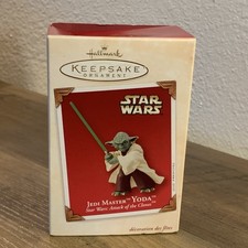 Hallmark Keepsake Ornament Star Wars Jedi Master Yoda Attack of the Clones 2003