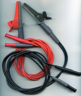 Kelvin Clip 4-Wire LCR MultiMeter Tester 4 Draht Test Terminal Alligator Banana