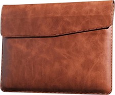 Leather Laptop Sleeve Compatible with MacBook Pro 14 Inch M4 M3 M2 M1 Pro/Max...