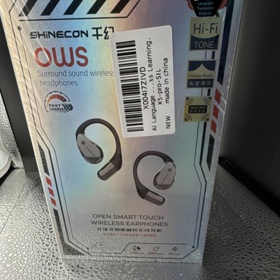 SHINECON X5 PRO Wireless Ear-hook Earphones Bluetooth Fast Charge Black
