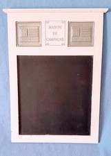 Vintage, tablica kuchenna tablica pamiątkowa styl wiejski z drewnianą ramą "Maison de Campagne"