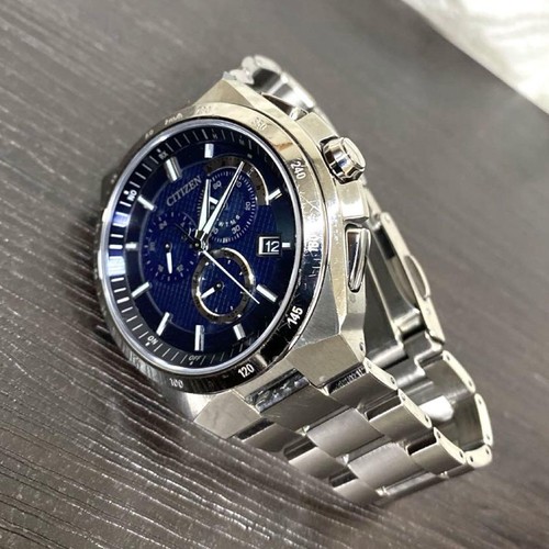 Citizen Attesa AT3010-55E Eco-Drive Radio Solar Watch Chronograph Titanium Men's - Picture 11 of 24