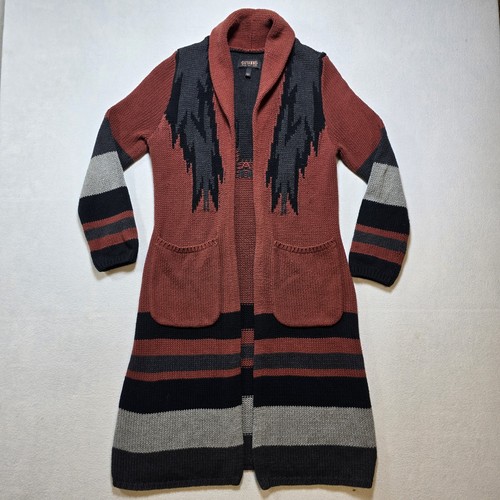 Shyanne Sweater Womens Small Southwest Aztec Open Cardigan Duster Long Sleeve - Picture 2 of 12