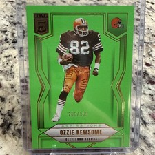 2024 Panini Donruss Elite OZZIE NEWSOME #78 Mint Green Prizm Card /999 HOF