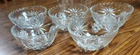 5 Vtg Anchor Hocking Star of David American Press Cut Scalloped Cereal Bowls VGC