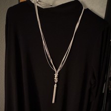Joan Rivers Silver Tone Multi-Strand Snake Ch...