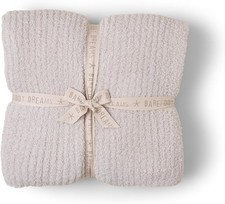 Barefoot Dreams - CozyChic  Ribbed Bed Blanket, Stone, Full/Queen