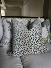 Cowtan Tout Ocelot Celadon Pillow Cover